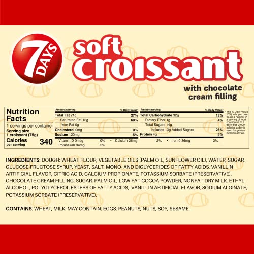 7Days Soft Croissant, Chocolate, Perfect Breakfast Pastry or Sna...