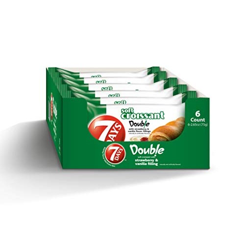 7Days Soft Croissant, Strawberry Vanilla Filling, Perfect Breakf