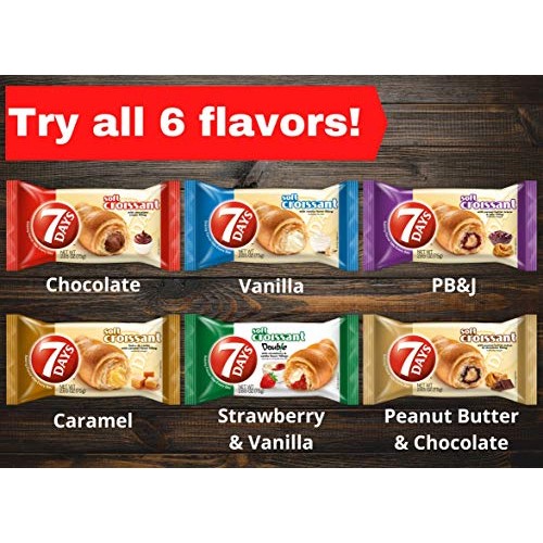 7Days Soft Croissant, Vanilla Filling, Perfect Breakfast Pastry