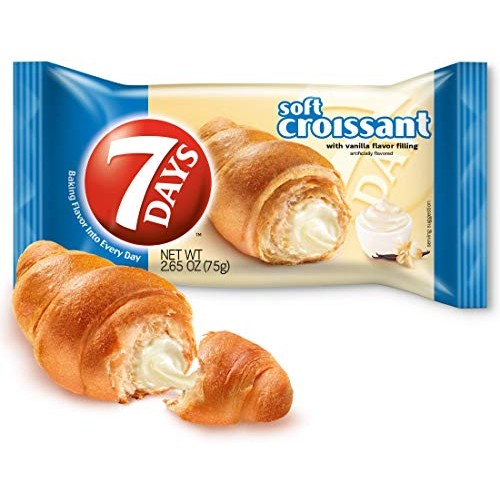 7Days Soft Croissant, Vanilla Filling, Perfect Breakfast Pastry