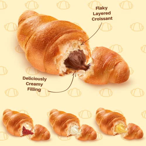 7Days Soft Croissant Variety Pack 24 Count, 6 Chocolate, 6 Van...