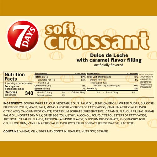 7Days Soft Croissant Variety Pack 24 Count, 6 Chocolate, 6 Van...