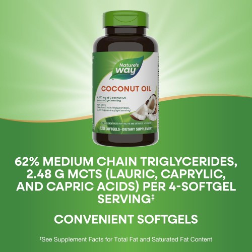 Nature's Way Coconut Oil, 62% MCTs(1)