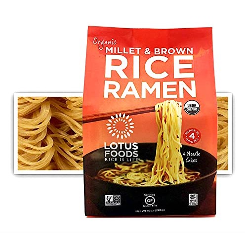 Lotus Foods Organic Gluten-Free Millet &Amp; Brown Rice Ramen Noodle
