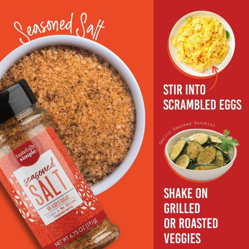 Tastefully Simple Seasoned Salt - Perfect For Beef, Chicken, Fis