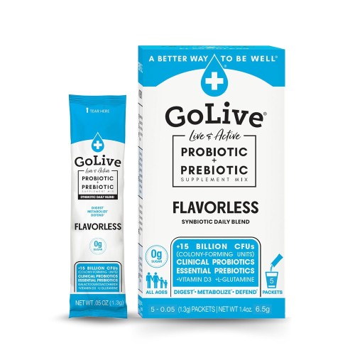Golive Flavorless 5-Count Synbiotic Probiotics + Prebiotics; 1