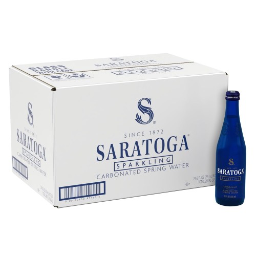Saratoga Sparkling Spring Water - 12 Oz. Carbonated, Pack Of 24