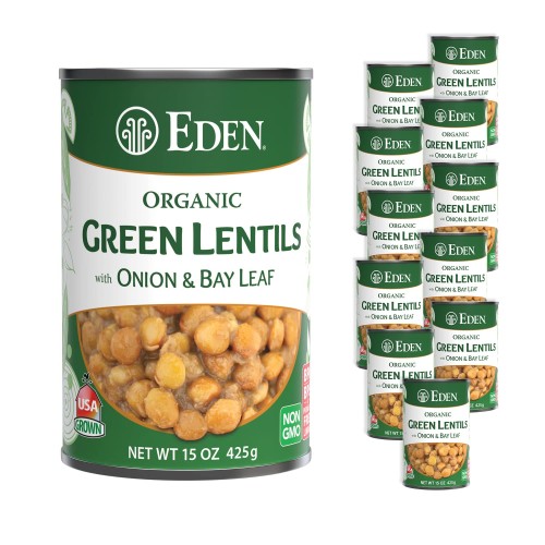 Eden Organic Lentils With Onion And Bay Leaf, 15-Ounce Cans Pac