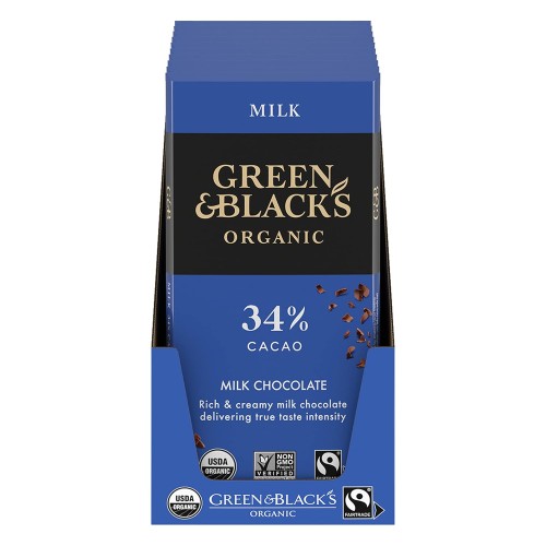 Green &Amp; Blacks Organic Milk Chocolate Bar, 34% Cacao, Easter Ch