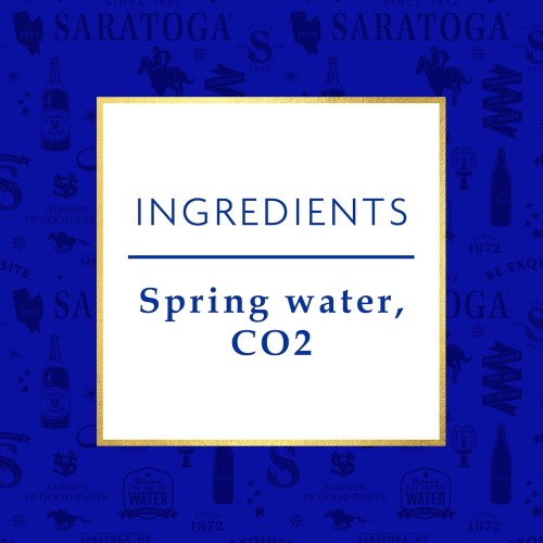 Saratoga Sparkling Spring Water - 12 Oz. Carbonated, Pack Of 24
