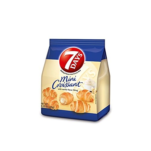 7Days Mini Croissant With Vanilla Filling 6.53 Oz Pack Of 2