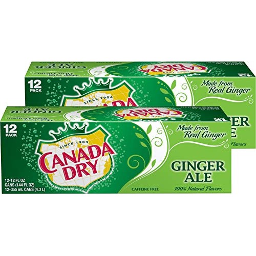 7-Up Canada Dry Ginger Ale, 12-Ounce Pack Of 24