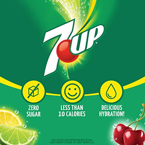 7-Up, Cherry – Powder Drink Mix - 12 Boxes, 72 Sticks – Sugar