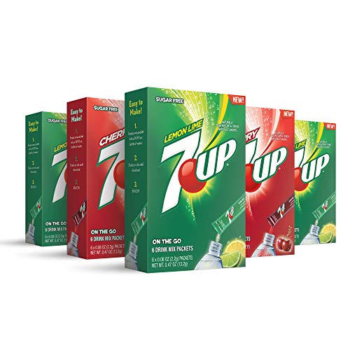7-Up, Variety Pack – Powder Drink Mix - 5 Boxes, 30 Sticks – S