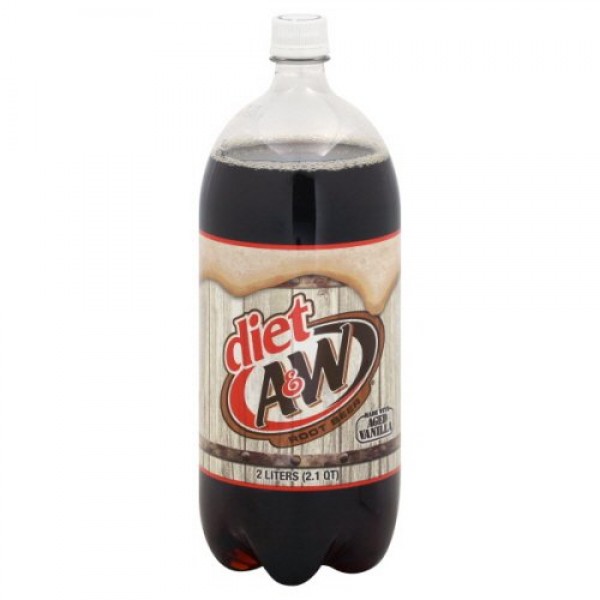 7 UP A&W Root Beer Diet, 67.63-Ounce Pack of 8