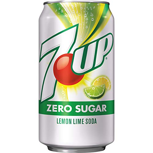 Diet 7Up Lemon Lime Soda, Zero Calories And Caffeine Free, 12 Fl