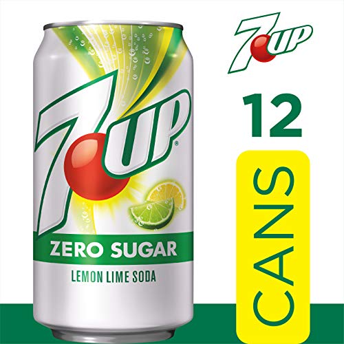 Diet 7Up Lemon Lime Soda, Zero Calories And Caffeine Free, 12 Fl