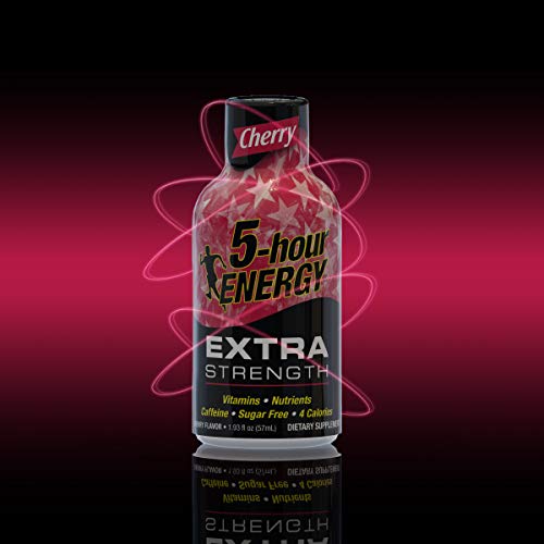 5-Hour Energy Shot, Extra Strength Cherry, 1.93 Ounce, 12 Count