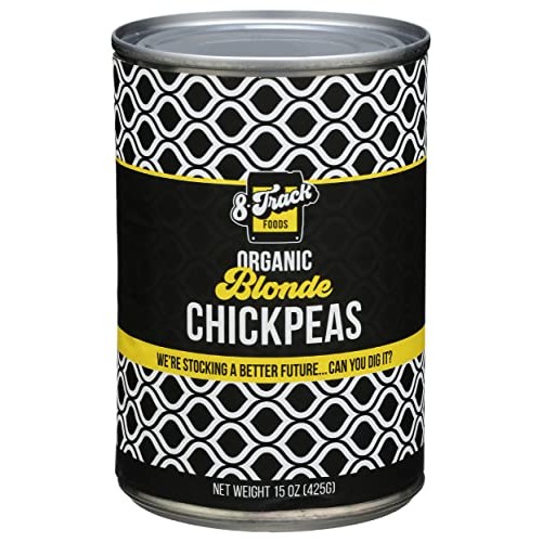 8 Track Foods Organic Blonde Chickpeas, 15 OZ