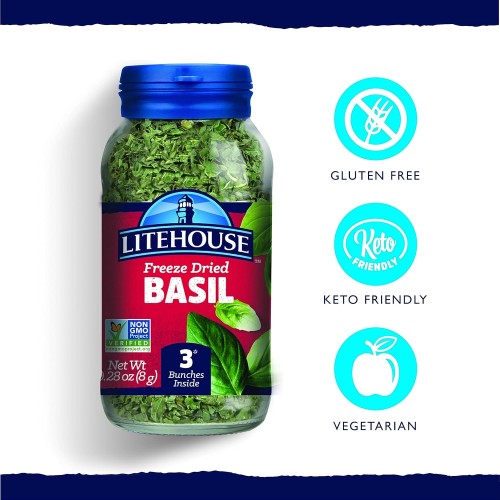 Litehouse Freeze Dried Non-Gmo Basil 0.28 Oz 1 Bottle