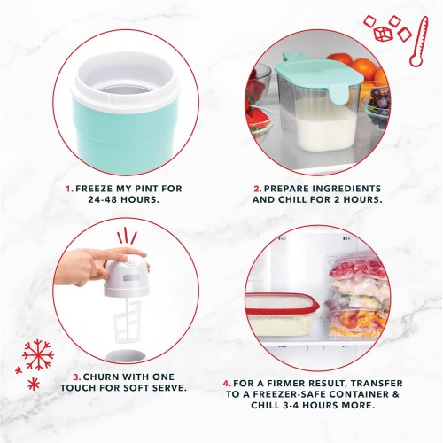 Dash My Pint Electric Ice Cream Maker Machine For Gelato, Sorbet