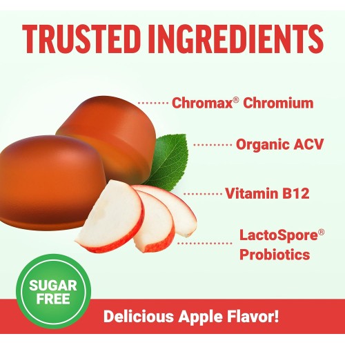 ProbioSlim Apple Cider Vinegar Gummies with Organic Apple Cider ...