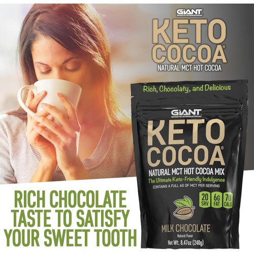 Keto Cocoa - Delicious Sugar Free Hot Chocolate Mix With 6G Of M