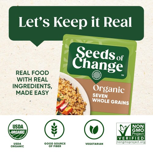 Seeds Of Change Organic Seven Whole Grains, Ready To Heat 8.5 Ou