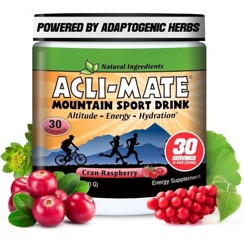 Acli-Mate Mountain Sport Drink, Cran-Raspberry, 10.9-Ounce