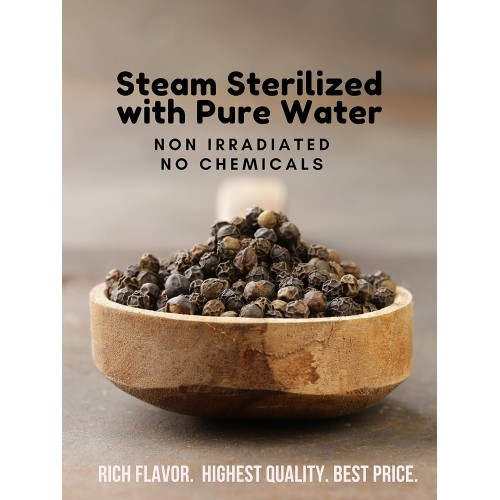 Spicy World Black Peppercorns Whole 1 Pound