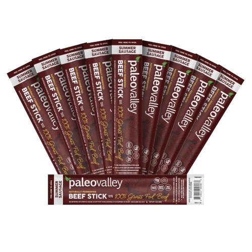 Paleovalley: 100% Grass Fed Beef Sticks - Organic Paleo And Keto