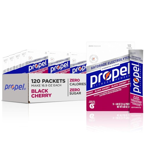 Propel Powder Packets, Black Cherry With Electrolytes, Vitamins