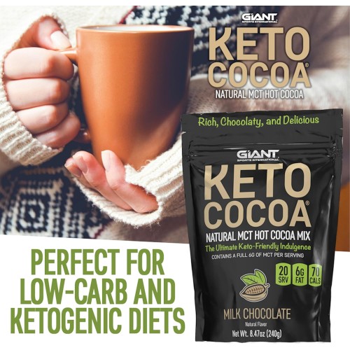 Keto Cocoa - Delicious Sugar Free Hot Chocolate Mix With 6G Of M