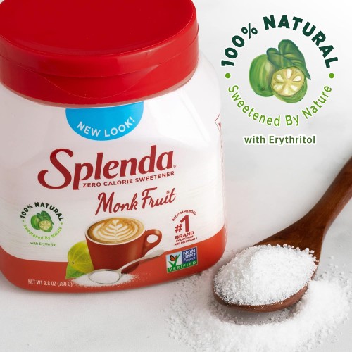 Splenda Naturals Monk Fruit Zero Calorie All Natural Granulated