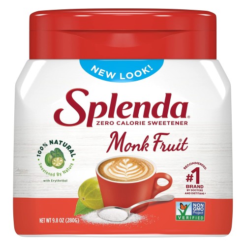 Splenda Naturals Monk Fruit Zero Calorie All Natural Granulated