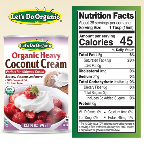 Lets Do Organic Heavy Coconut Cream, Pack Of 12