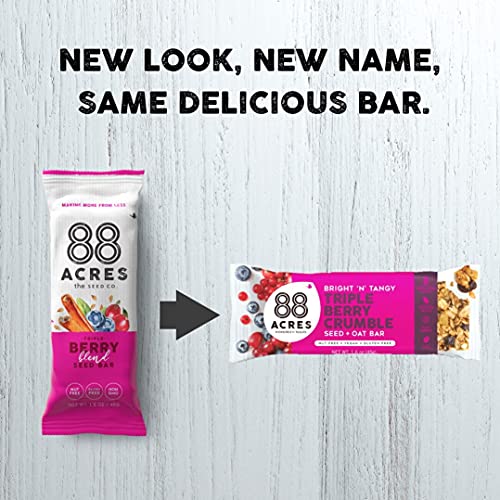 88 Acres Triple Berry Granola Bar, Gluten-Free, Nut-Free, Non-Gm 88 Acres Triple Berry Granola Bar, Gluten-Free, Nut-Free, Non-Gm