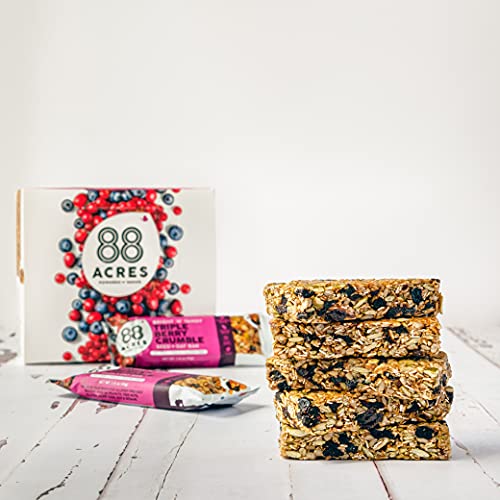 88 Acres Triple Berry Granola Bar, Gluten-Free, Nut-Free, Non-Gm 88 Acres Triple Berry Granola Bar, Gluten-Free, Nut-Free, Non-Gm