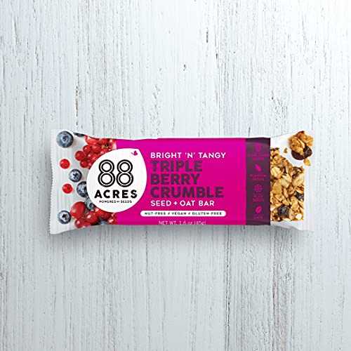 88 Acres Triple Berry Granola Bar, Gluten-Free, Nut-Free, Non-Gm 88 Acres Triple Berry Granola Bar, Gluten-Free, Nut-Free, Non-Gm