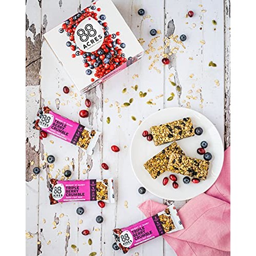 88 Acres Triple Berry Granola Bar, Gluten-Free, Nut-Free, Non-Gm 88 Acres Triple Berry Granola Bar, Gluten-Free, Nut-Free, Non-Gm