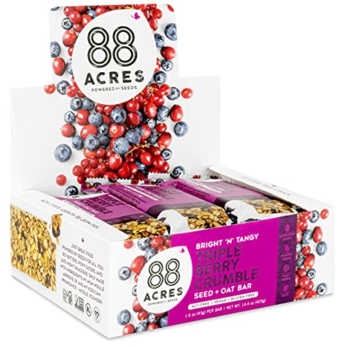 88 Acres Triple Berry Granola Bar, Gluten-Free, Nut-Free, Non-Gm 88 Acres Triple Berry Granola Bar, Gluten-Free, Nut-Free, Non-Gm
