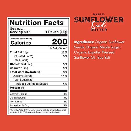 88 Acres Organic Sunflower Seed Butter | Gluten Free, Nut-Free S...