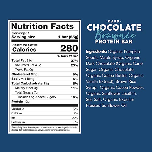 88 Acres Plant Based Seed Protein Bar | 9 Pack, Brownie | 12G Of
