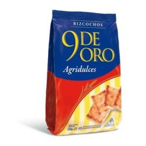 9 De Oro Biscuits Agridulce 200 Gr 6 Pack