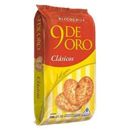 9 De Oro Bizcochos De Grasa 200Gr