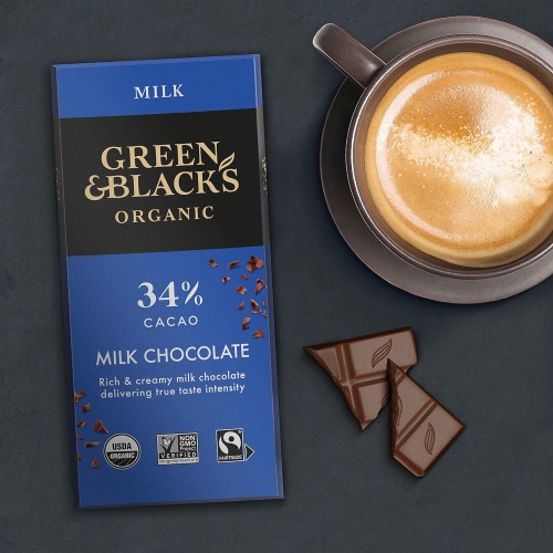 Green &Amp; Blacks Organic Milk Chocolate Bar, 34% Cacao, Easter Ch