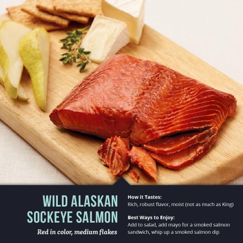 Seabear Smoked Wild Alaskan Salmon Trio Gift Box With King, Soc