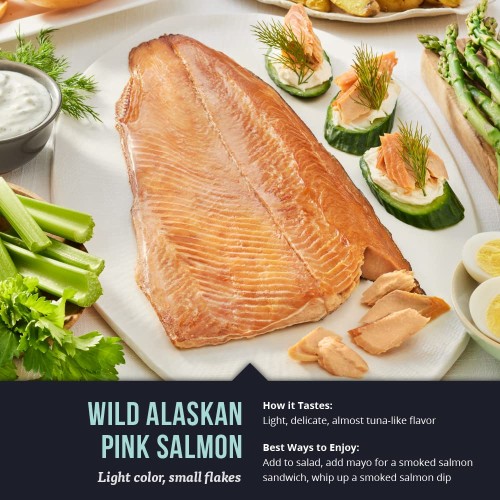 Seabear Smoked Wild Alaskan Salmon Trio Gift Box With King, Soc