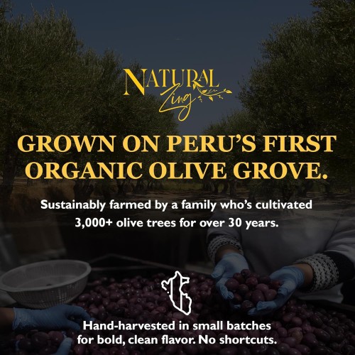 Naturalzing Organic Raw Peruvian Black Dried Pitted Premium Oliv