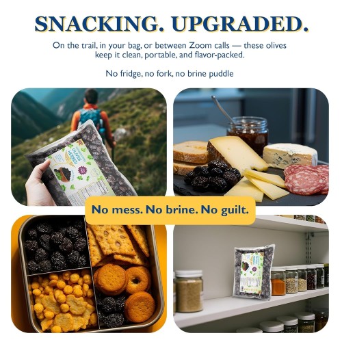 Naturalzing Organic Raw Peruvian Black Dried Pitted Premium Oliv